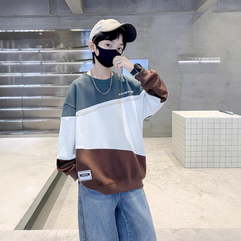 Jongens Mode Hoodie Lente en Herfst 2025 Kinderen Vrije Tijd Losse Knappe Hoodie