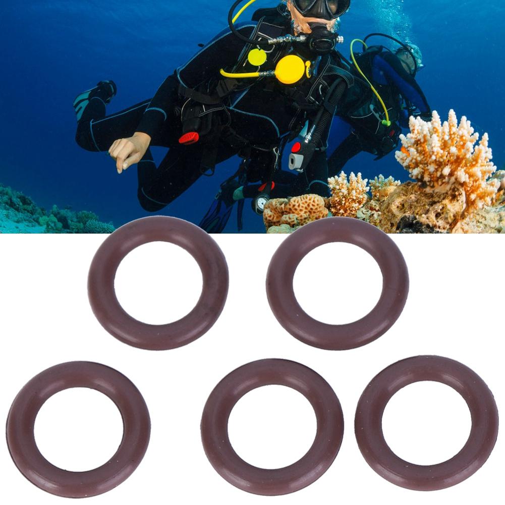 5PCS AS 050 Imported Brown FKM90 Diving Cylinder O Sealing Ring Replacement Maintenance Accessory6.07x1.78