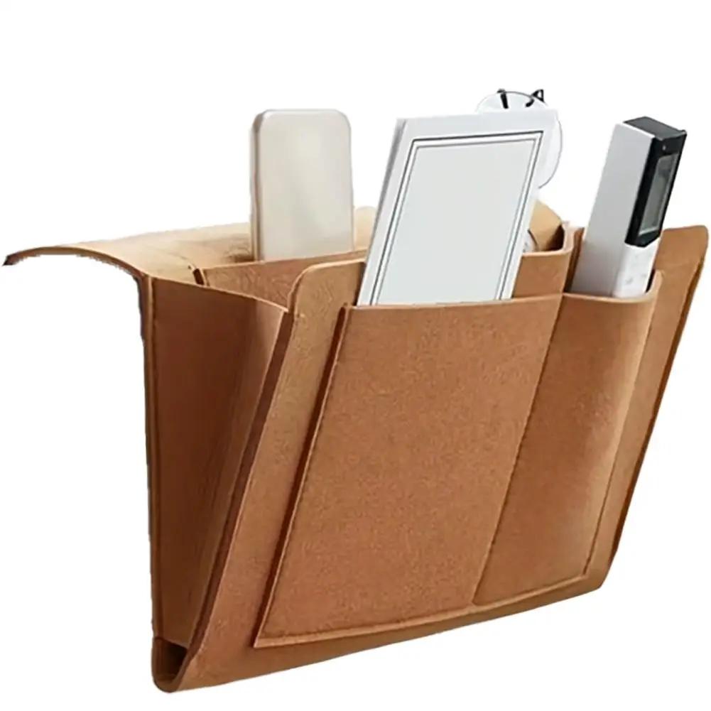 Bedside Hanging Storage Bag Mobile Phone Remote Control Storage Hanging Tissue Bedside Bag Storage Book Bag Box D1D6