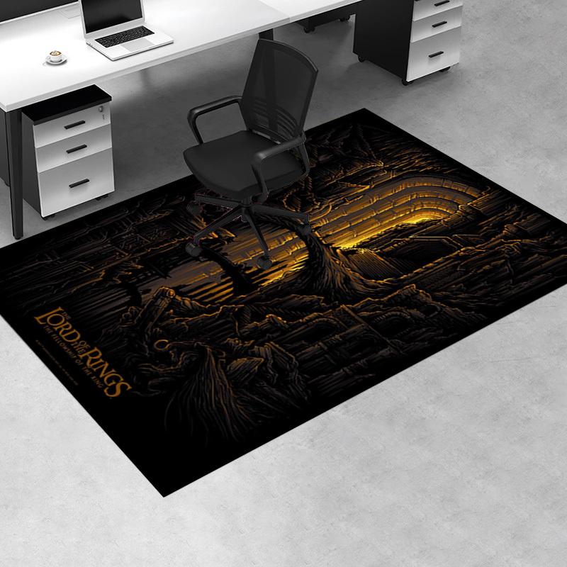 The Lord of the Rings: The Fellowship of the Ring Poster Print Office Mat Home Decor Office Desk Chair Rugs Chair Carpet for office Chair Ma 60cm by 90cm