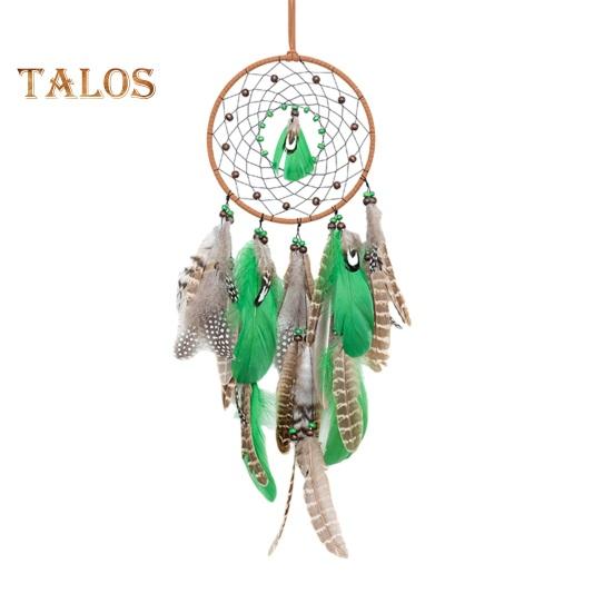 

Ловец снов с перьями и ремешком, легко повесить настенное художественное украшение, передняя дверь, подвеска «Ловец снов», ремесленные подарки для вечеринки