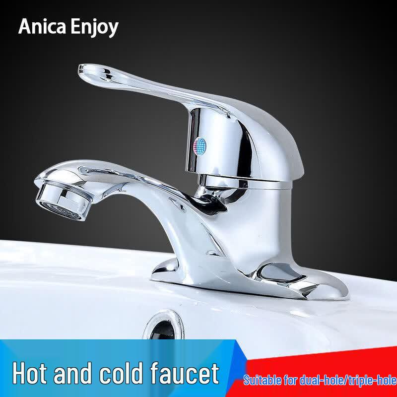 Anica Enjoy Double-Hole Hot & Cold Basin Faucet