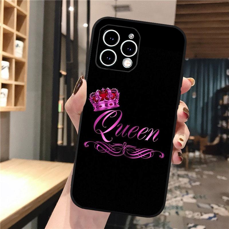 Queen King Phone Case For Iphone 17 Pro Max Air 16 15 14 13 Pro Max 15 16 Pro 15Plus Shell
