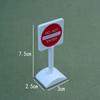Road Block Dollhouse Speed Limit Sign Model Toy Mini Traffic Road Signs  City Street