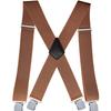 Doucharming Herren 5cm Elastische X-Form Verstellbare Hosenträger mit Metallclips