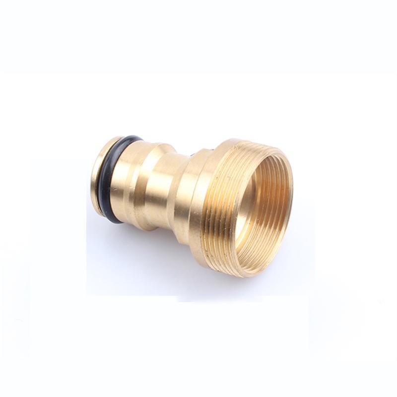 Versatile Gold Brass Hose Connector Perfect For Kitchen Tap And Various Watering Needs