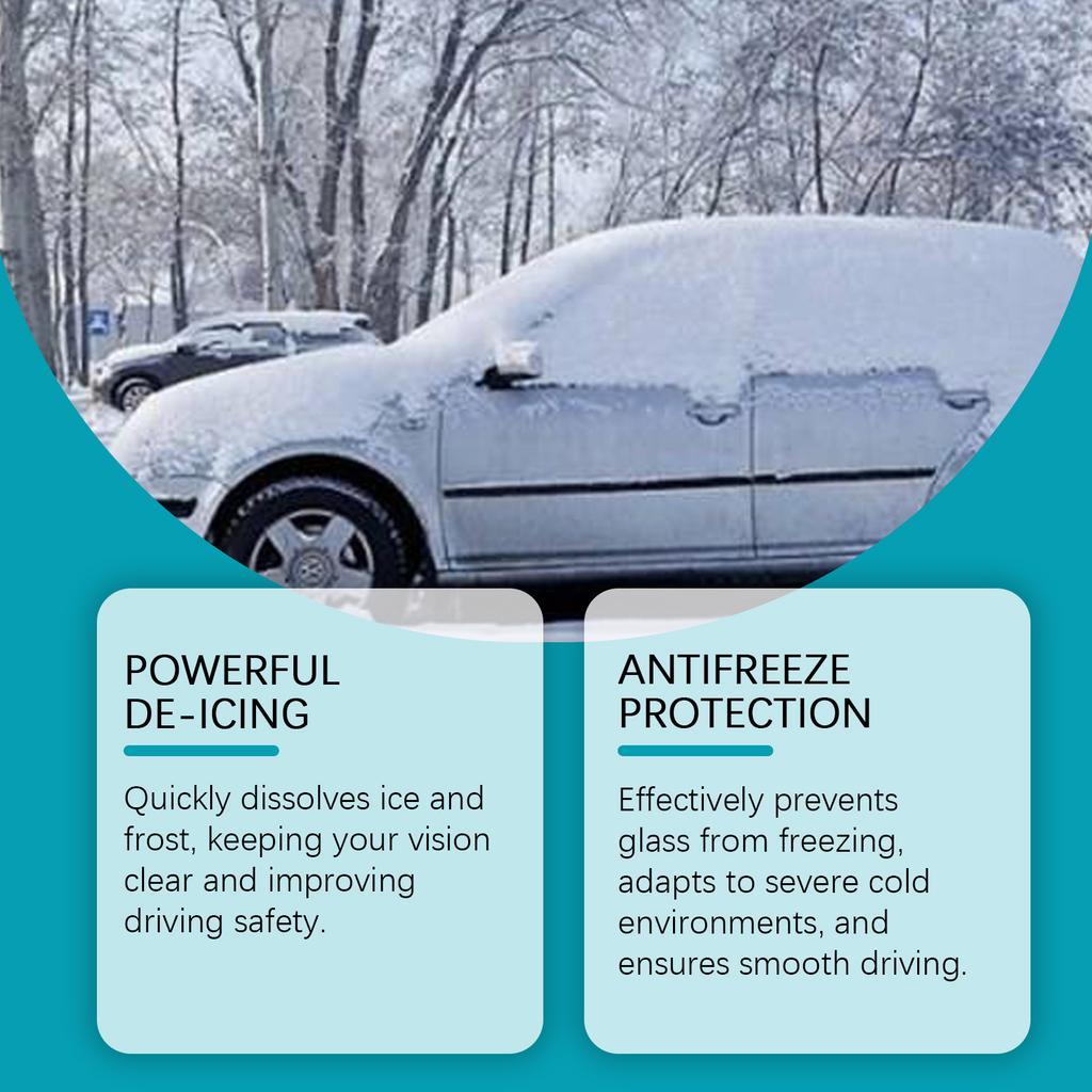 Car windshield ,icing and antifreeze agent, for clearing fog and dust from the car windshield, 100ml