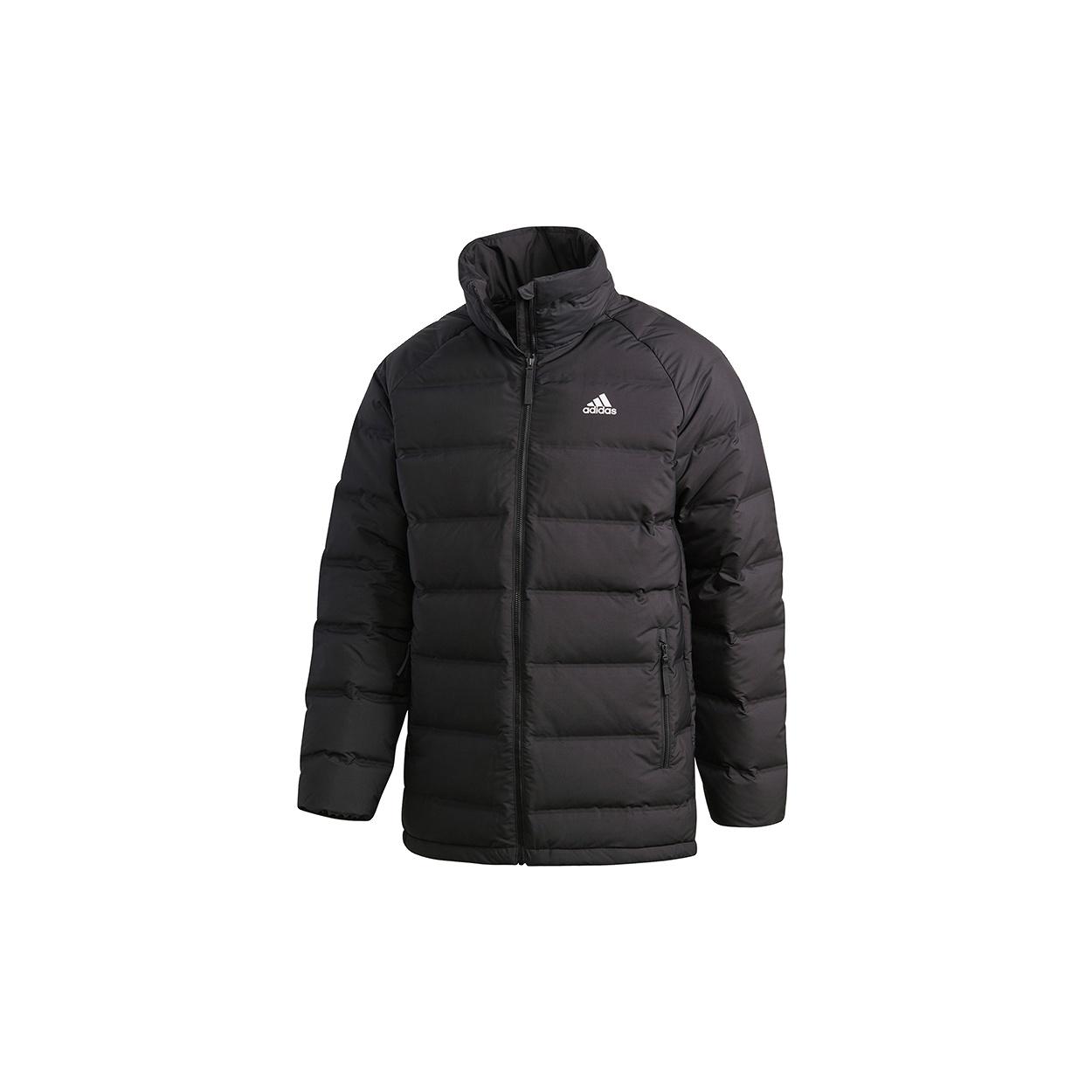 adidas Helionic Stand Collar Stay Warm Casual Sports Down Jacket Black Men s FT2528 XS