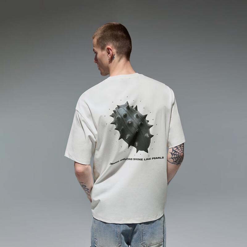 CHINISM Rivet Print Loose Fit T-Shirt S