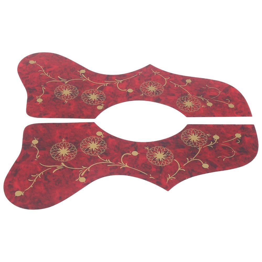 

PVC Guitar Guard Self Adhesive Stringed Instrument Guard Cool Pickguard Guitar Accessories красный
