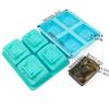 4 Holes Buddhas Portrait Silicone Mould Human Face Candle Molds Soap Molds Resin Casting Molds DIY Cake Making Supplies
