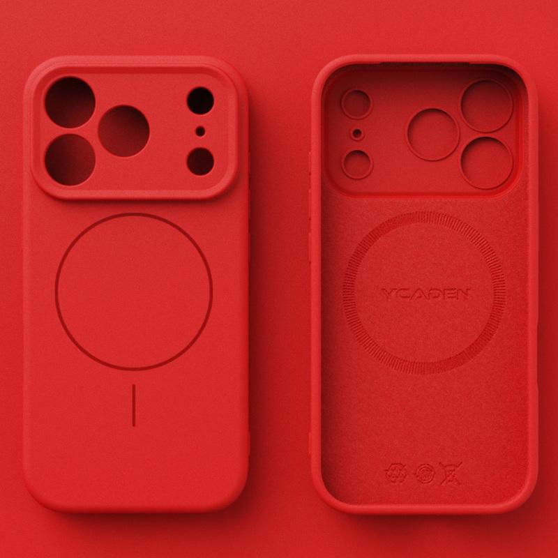 For iPhone 17 Pro Max Case Magnetic For Magsafe Liquid Silicone Soft Cover Coque For iPhone 16 15 14 13 Pro Max 17E 16E
