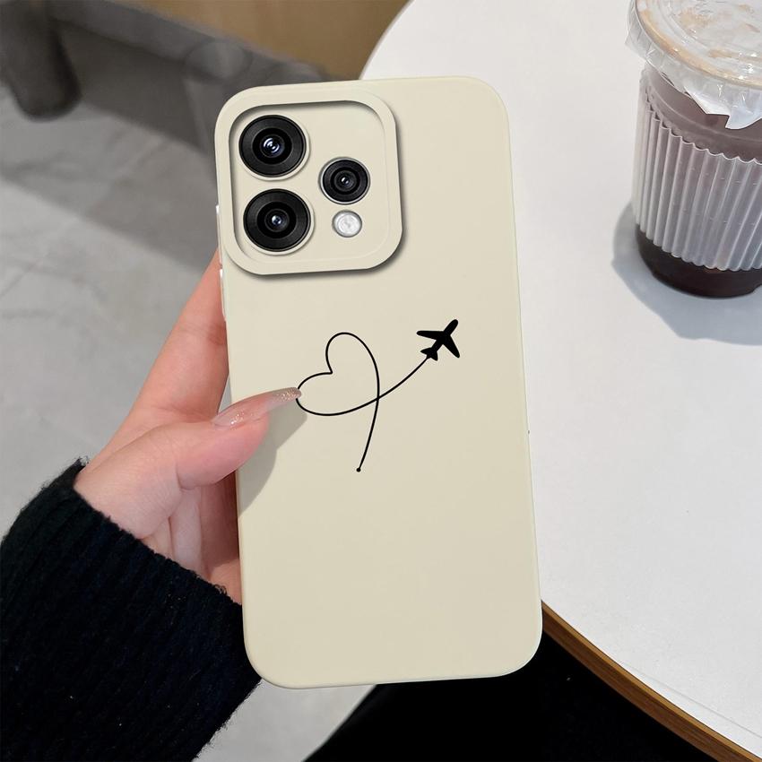 For Oppo Reno 15 14 13 12 11 Pro 15F 15C 11F Phone Shell Elegant Flowers Soft Liquid Silicone Lightweight Case for OPPO Reno Shockproof Durable Bumper