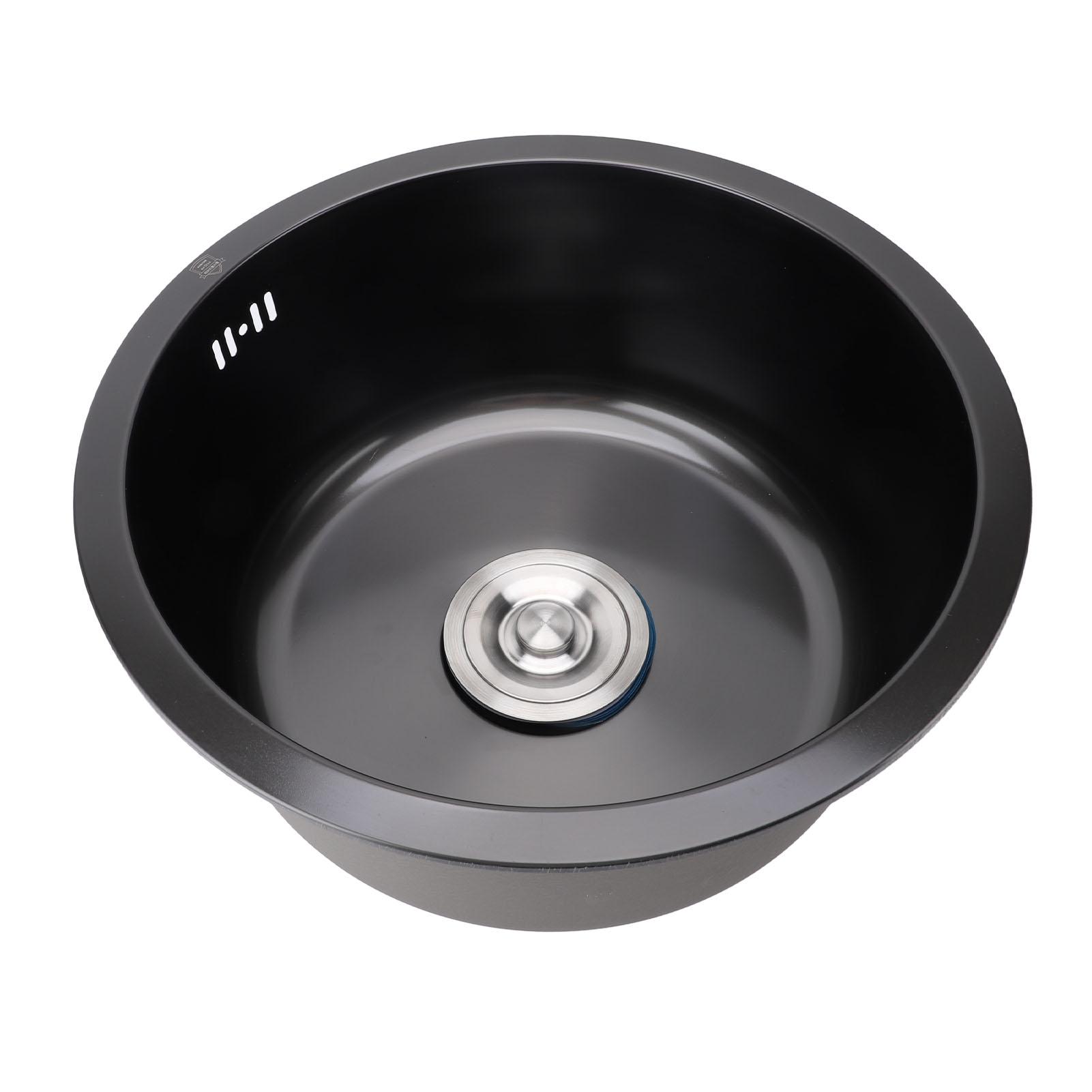 

Маленькая кухонная мойка под столешницу Профессиональная нано-черная из нержавеющей стали Одинарная чаша Кухонная мойка для бара для кухни-бара