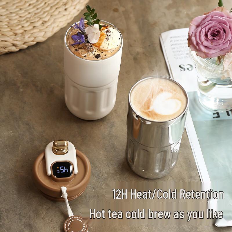 RELEA Ceramic-Lined Smart Digital Thermos Mug