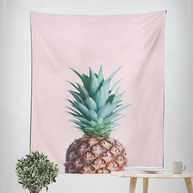 Pink Flowers Butterfly Decorative Tapestry Home Wall Decor Office Living Room Tapestry