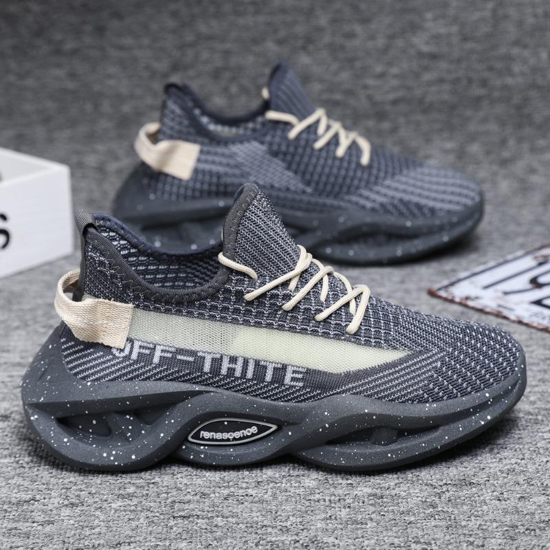 Men's Sports Shoes Summer New Hollow Heightening Men's Running Shoes Men's Shoes