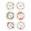 10 Sheets 21pcs 3.5cm Round Thank You Printed PVC Stickers DIY Party Gift Bag Box Decoration Baking Packaging Sealing