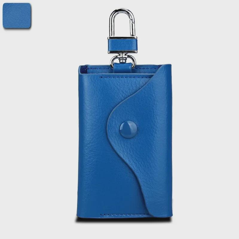 Genuine Leather Universal Car Key Bag for Men - Multifunctional Gift