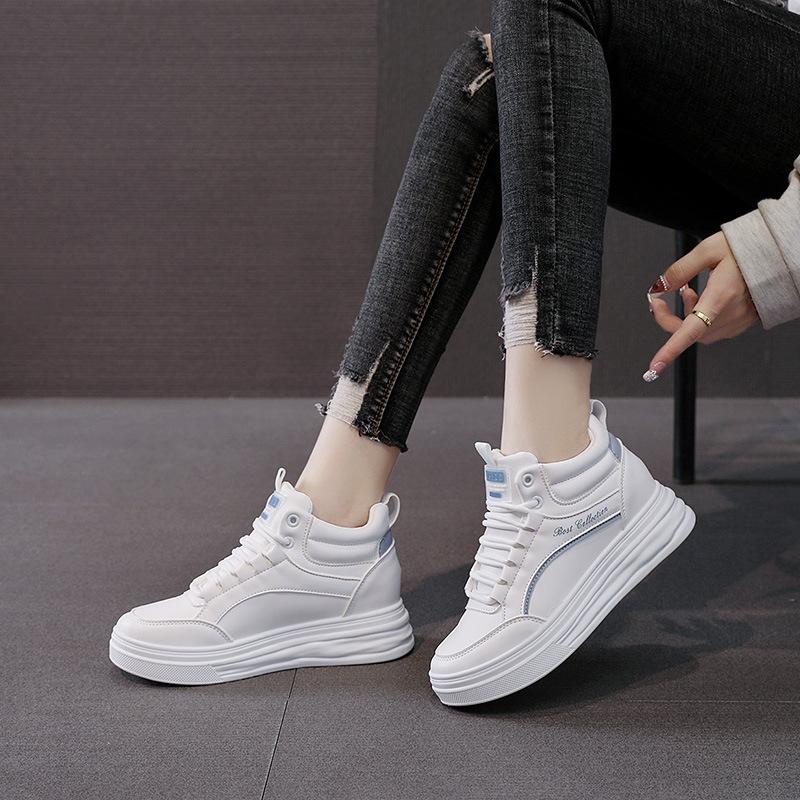 Summer New High-top Female Ins Student Platform Casual Running Board Shoes Female