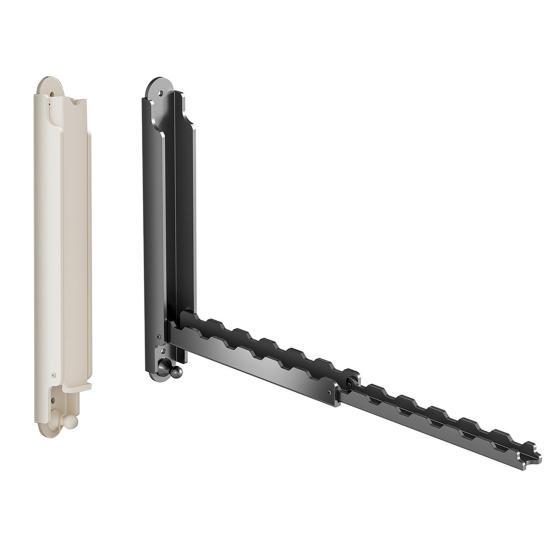 1/2Pcs Wall Mount Clothes Drying Rack Retractable Foldable Small Spaces Laundry Room Bedroom Bathroom Clothes Hanger Rack