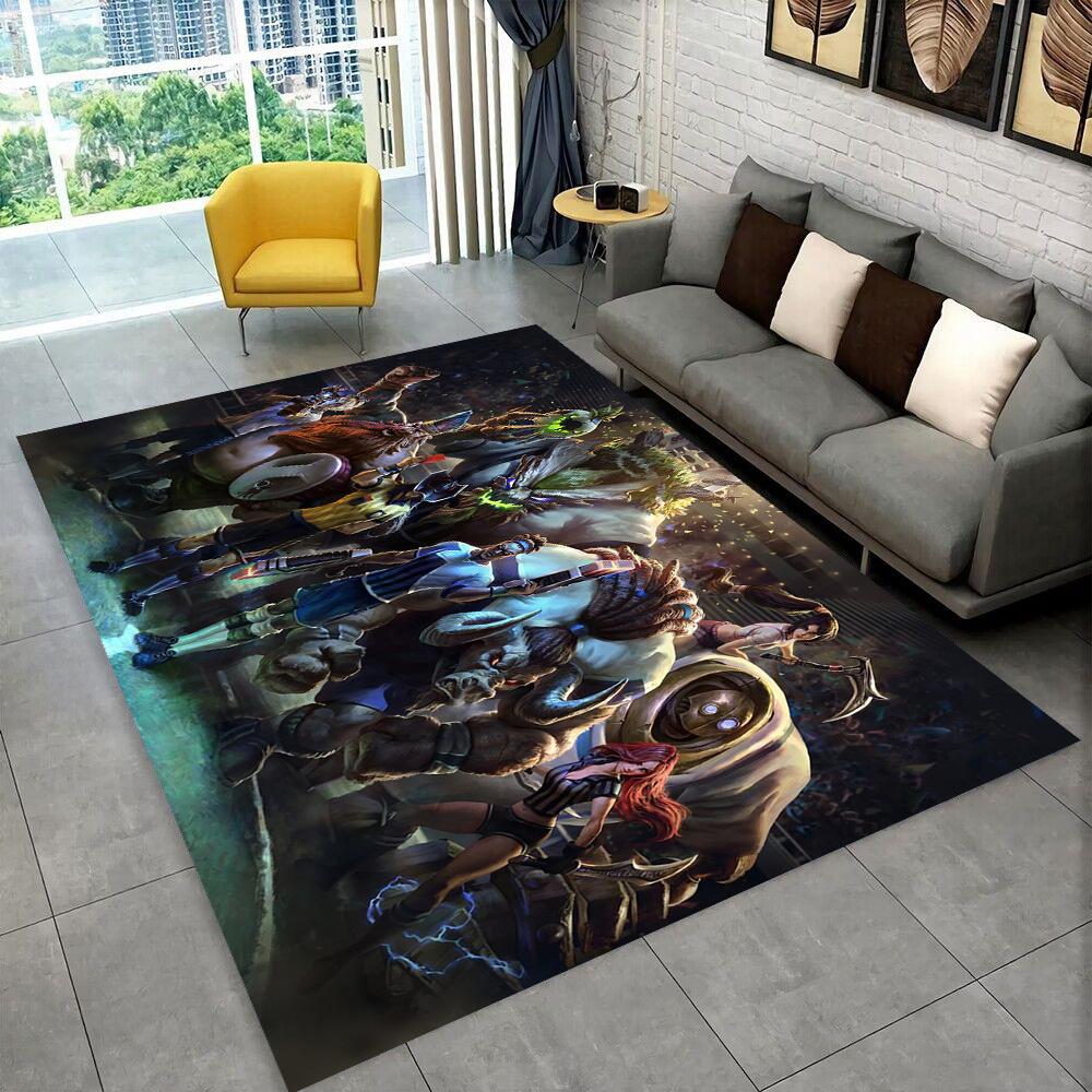 3D LOL League of Legends Jinx Game Gift Carpet Rug for Living Room Bedroom Home Sofa Decoration,kids Play Non-slip Floor Mat