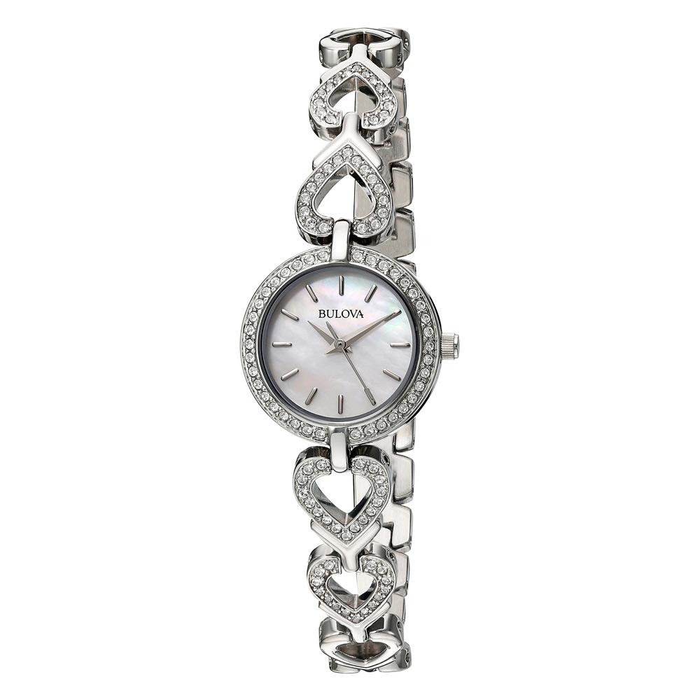 Женские кварцевые часы Bulova Серебристые 96X136 серебряный