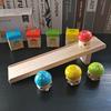Wooden Building Block Colorful Fun Mushroom Slide Slide Early Education Puzzle Sliding Toy New Fun Toy