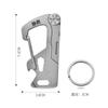 Detachable NO.24 Blade Titanium Alloy Keychain Knife Ruler Bottle Opener Etc Multifunctional Men's Car Key Latch Utility Knife