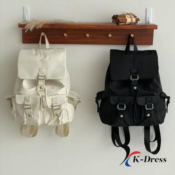 Ryggsäck med dragsko för laptop och iPad, Bärrem, Nylon, Enkel ficka