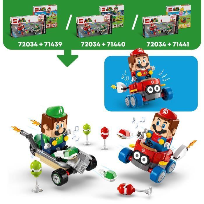 Lego super mario 72034 mario kart – bébé mario contre bébé luigi - cadeau nintendo