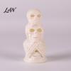 Gothic Home Decor Ornament Halloween LED Skull Night Light, Resin Decorative Candle Lamp Creepy Light for Parties Room, Haunted House, Unique Tabletop