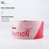 50m Red and White Construction Site Warning Tape – Disposable Barrier Tape