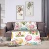 Soft BlanketBoy Girl Picnic Easter Egg Throw Blanket  Flannel Bedspread For Couch Chair Novelty Sofa Bed Cover