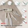 1pc 4-in-1 Knife Sharpener, 1 Kitchen Knife Sharpener with Non-Slip Base, Sharpener for Kitchen Knives, Sharpener for Ceramic Steel Knives