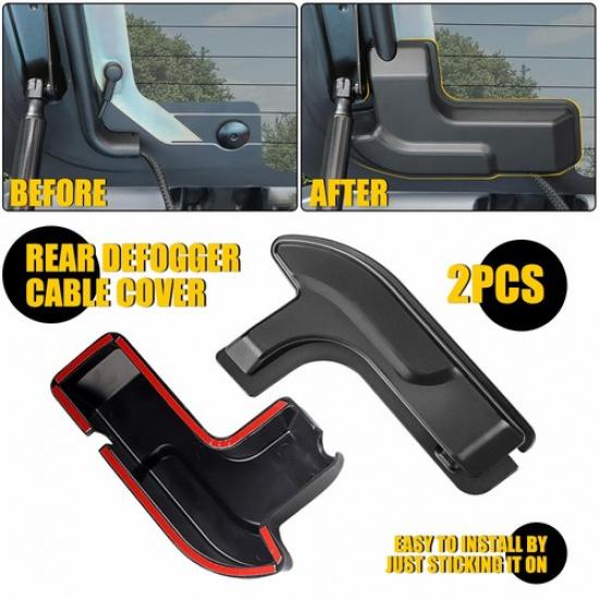 Rear Windshield Heat Cable Cover Defogger Rear Guard For 2018-2024 Jeep Wrangler
