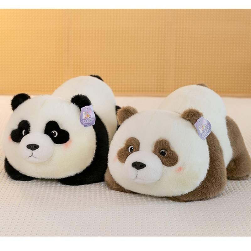 Entzückendes Plüsch-Pandakissen Realistisches Stofftier Spielzeug Weiches Kuscheltier Geschenk für Kinder