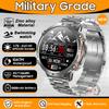 New 1000mAh Big Battery Outdoors Military SmartWatch 1.73" AMOLED Screen 10ATM Waterproof Compass Sports Tracker Smartwatch