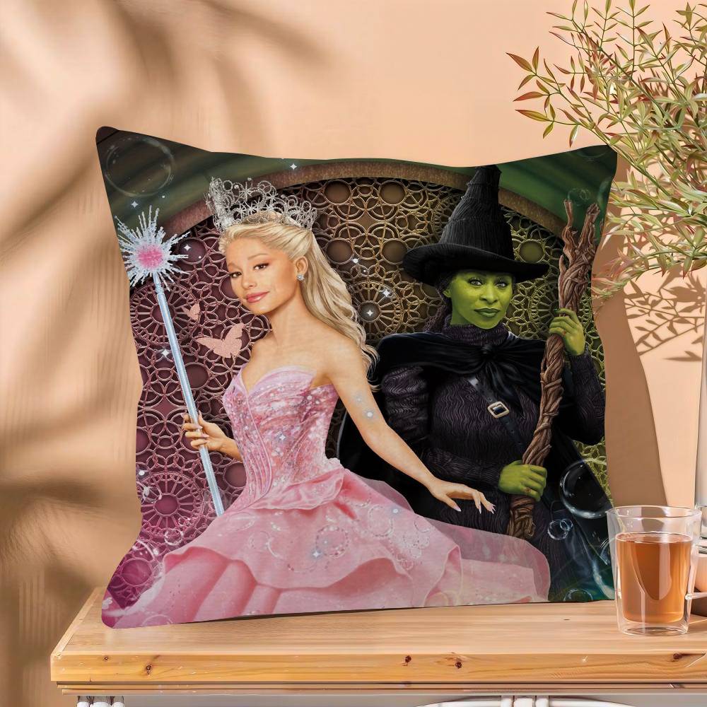 Wicked Movie Pillow Cover Design cushion Cover decor Holiday Decorati