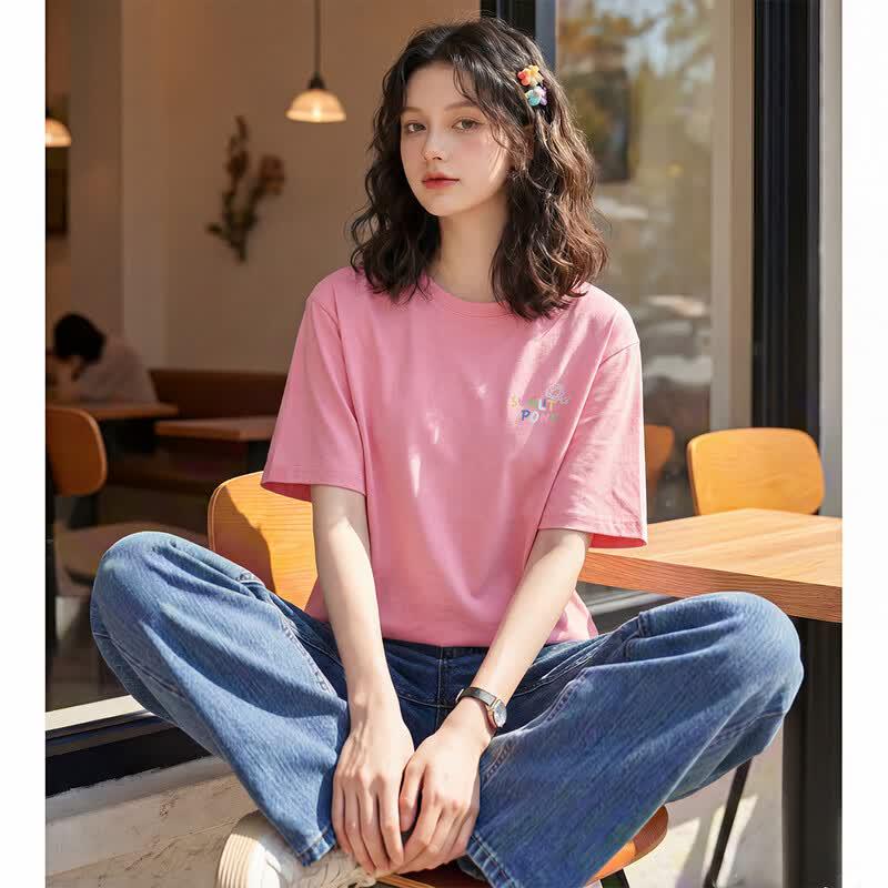TonLion Women's Graphic Short Sleeve T-Shirt