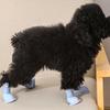 4pcs/set Dog Rainshoes for Small Medium Dogs Anti-slip Rain Boots Anti-dirty Outdoor Dog Shoes Puppy Ankle Boots Dog Accessories