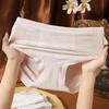 Fentenggan Ice Silk with Polylactic Acid 3 Strips with Silk Crotch High Waist Women's Underwear Triangle Pants Women's Lace Jacquard Wrap Hip
