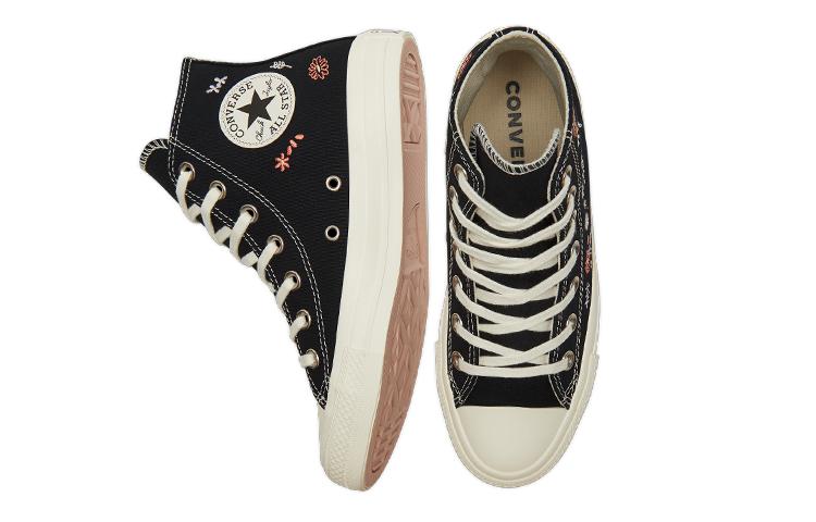 Chuck Taylor All Star Wmns Converse High 'Embroidered Floral - Black' Women's A01585C