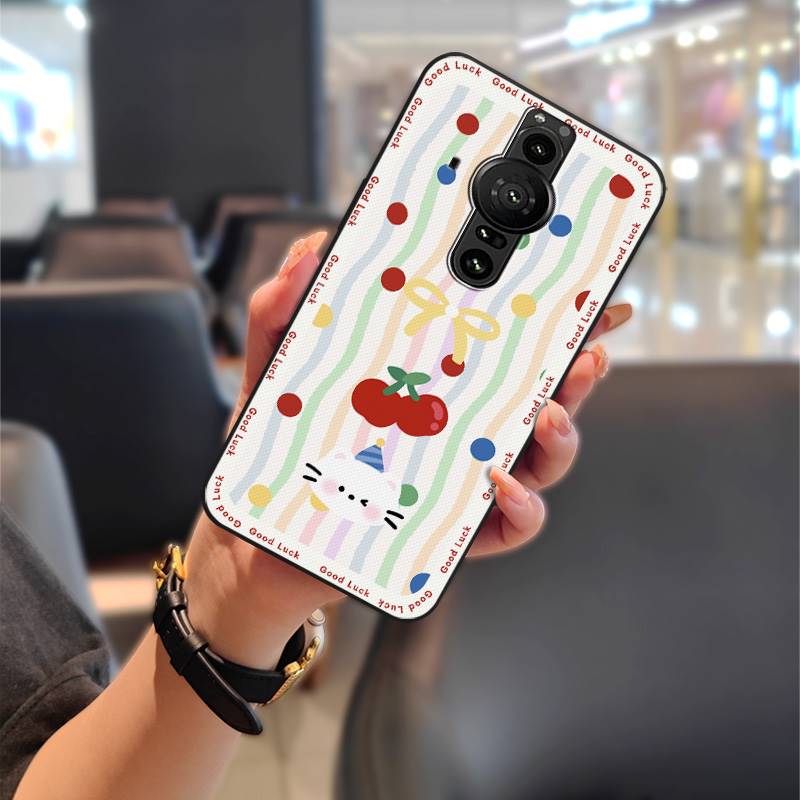 Graffiti Anti-dust Phone Case For Sony Xperia Pro-I Animals Durable Full wrap Dirt-resistant Waterproof Cartoon Cute TPU