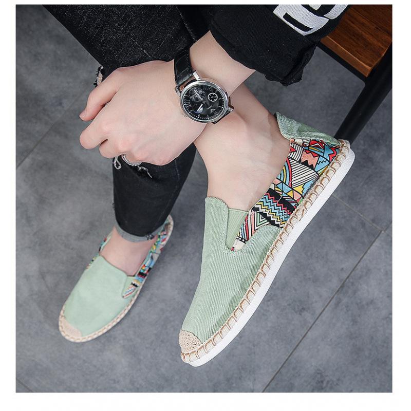 

Новые старые пекинские тканевые туфли мужские вельветовые с круглым носком в этническом стиле мягкие низкие на одном педале ленивые Томас рыбак 39