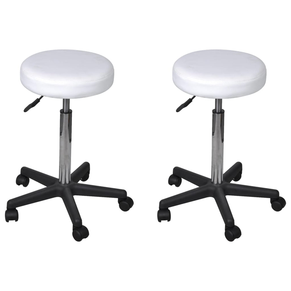 Tabourets de bureau lot de 2  35,5x84 cm Similicuir