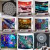 Ukiyoe Mushroom Whale 3D Digitalprinted Polyester Tapestries Living Rooms Bedrooms Macrame Wall Hanging Room Decor Aesthetic