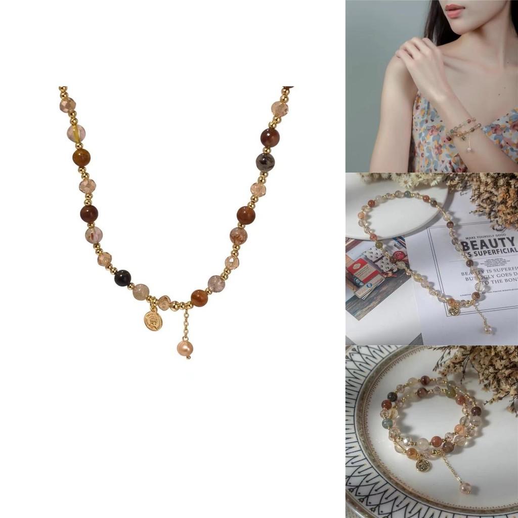 Artistic Double Layer Pearl Bracelet Elegant Handmade Jewelry For Spring 2024