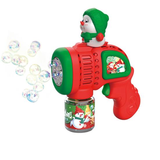 Dětská bublifuková hračka Vánoční bublifuk pro batolata Santa Sněhulák Bublifuková hračka Bezpečná bublifuková hůlka pro vnitřní i venkovní zábavu