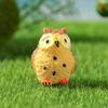 4pcs Barefoot Owl Moss Micro Landscape, Creative Green Plant Decoration Ornaments, Fresh Gifts For Friends